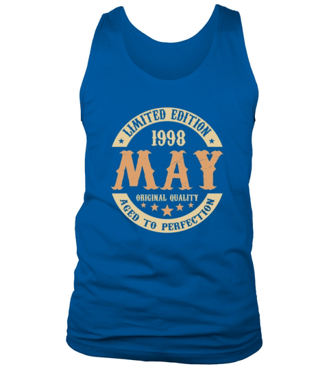 May 1998 Vintage Birthday Present Tank Top Unisex