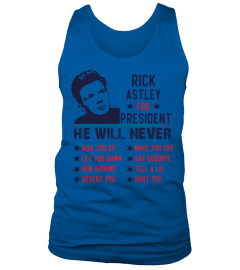 Rick Astley For President Tank Top Unisex