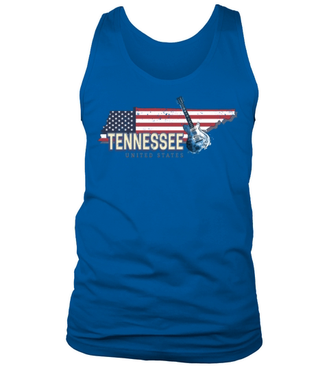 Tennessee United States Retro Map Vintage USA Tank Top Unisex