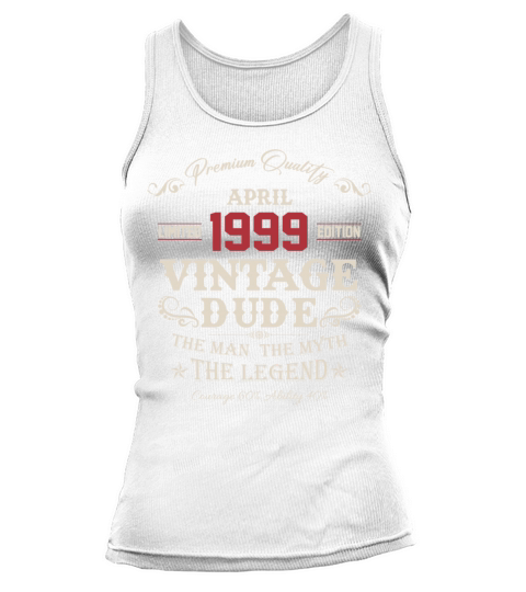 April 1999 Vintage Birthday Present Tank top Woman