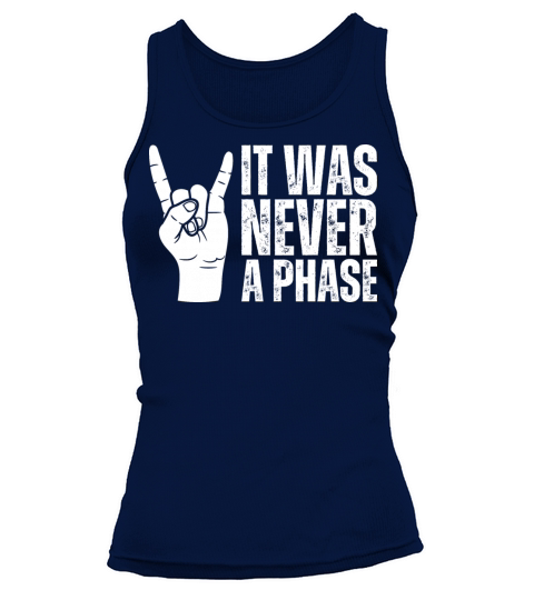 It Was Never A Phase Emo Rock N Roll Music Emocore Tank top Woman