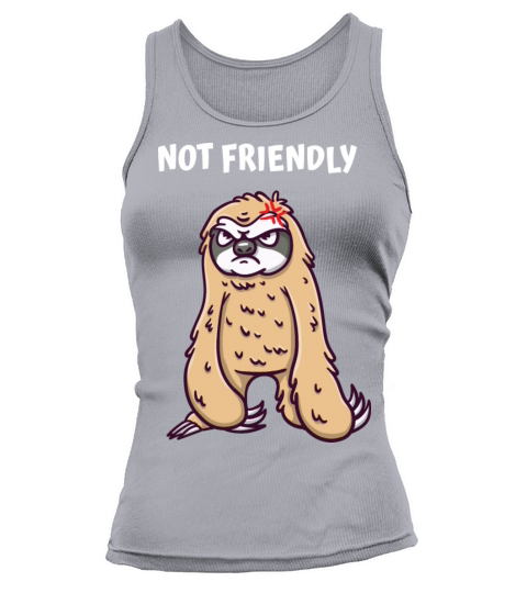 Not Friendly Funny Sarcastic Humor Sarcasm Introve Tank top Woman