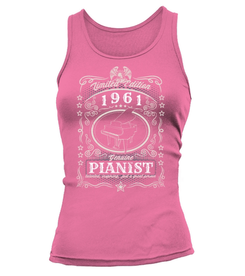 Vintage 1961 Pianist Birthday Gift Piano Player Tank top Woman