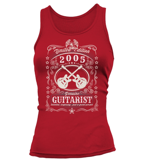 Vintage 2005 Guitarist Birthday Gift Guitar Player Tank top Woman