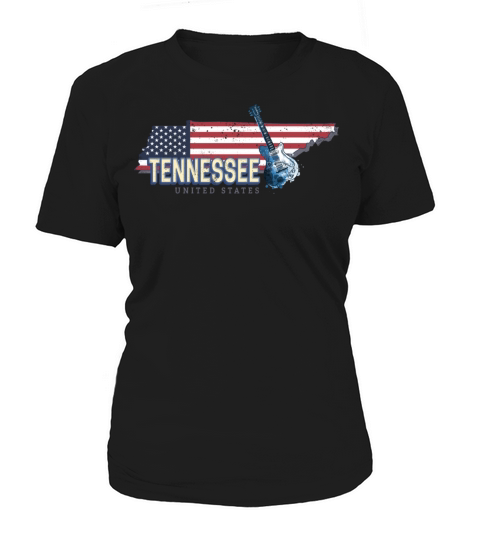 Tennessee United States Retro Map Vintage USA Women's T-Shirt