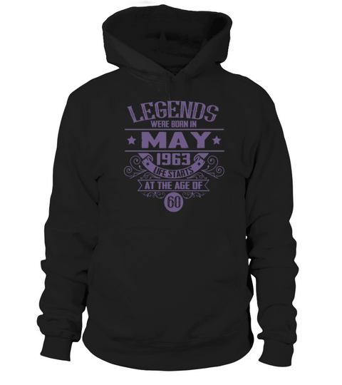 60th Birthday Sayings May 1963 Vintage Hoodie Unisex