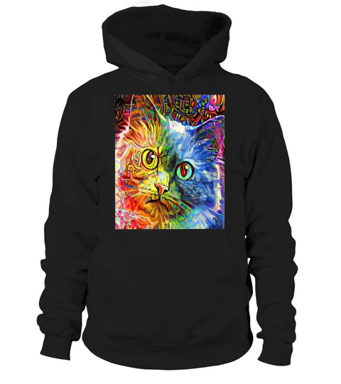Cat Tabby Cat Colorful Pet Mandala Rainbow Novelty Graphics Hoodie Unisex