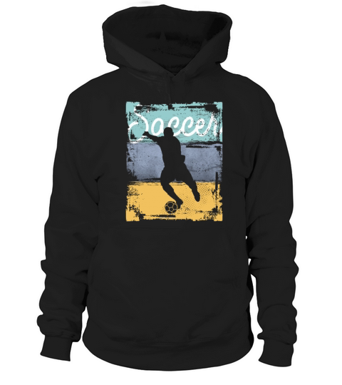 Vintage Soccer Player Hoodie Unisex
