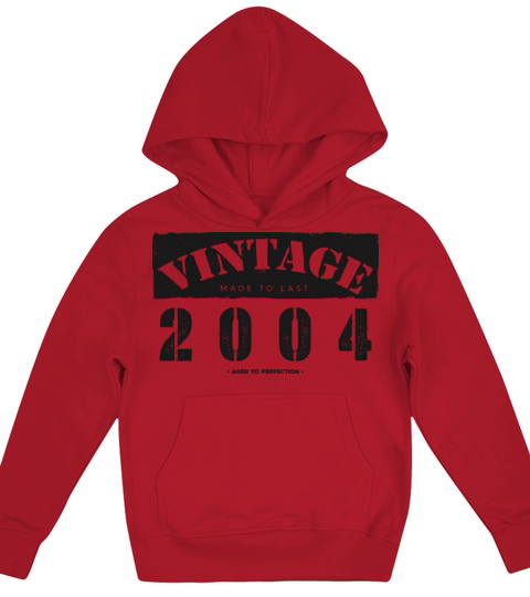 Vintage Classic 2004 19th Birthday - 19 Years Old Kids Hoodie