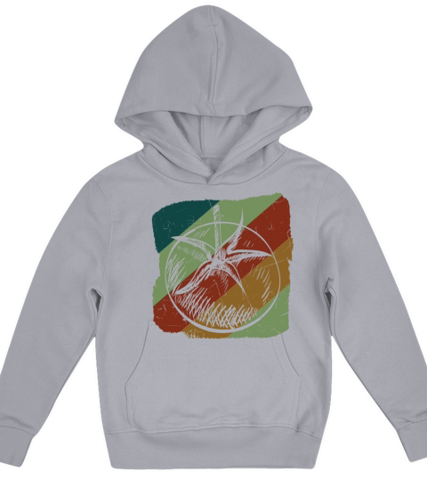 Vintage Tomato Distressed Sketch Kids Hoodie