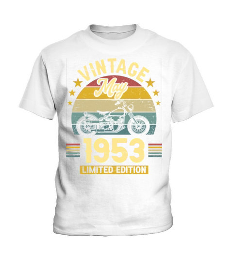May 1953 70 Years Old Vintage 70th Birthday Kids T-Shirt