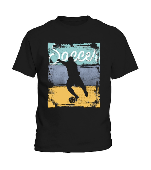 Vintage Soccer Player Kids T-Shirt
