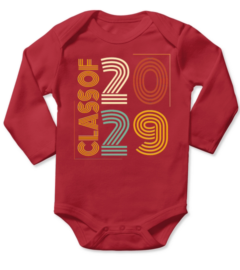 Class Of 2029 Long Sleeve Baby One-Piece