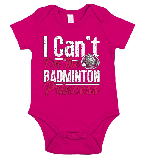 Badminton I Cant Im The Shuttlecock Player Lover Short Sleeve Baby One-Piece