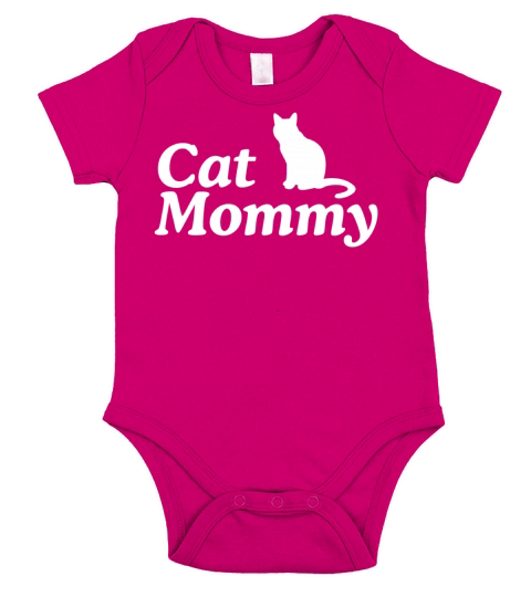 Cat Mommy Short Sleeve Baby One-Piece