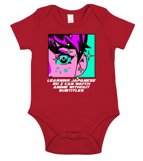 Learning Japanese So Can Watch Anime Without Subti Short Sleeve Baby One-Piece