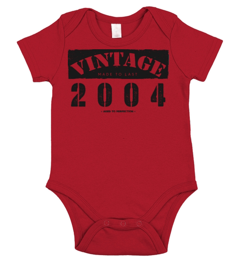 Vintage Classic 2004 19th Birthday - 19 Years Old Short Sleeve Baby One-Piece