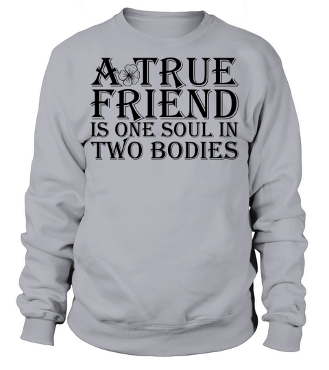 A True Friend Is One Soul In Two Bodies Sweatshirt Unisex