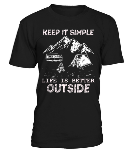 Camping Camper Keep it Simple Vintage T-Shirt Unisex