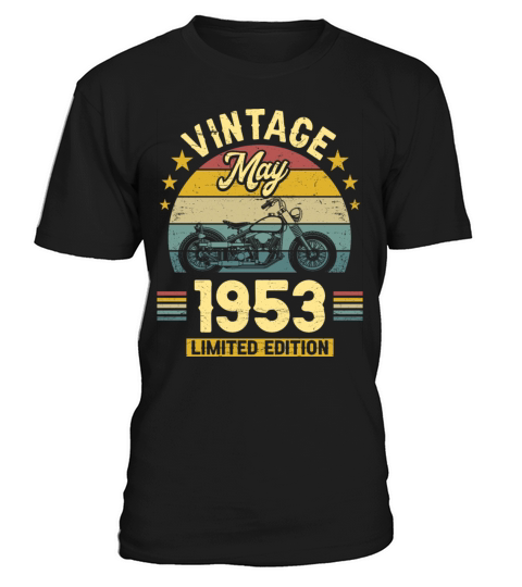 May 1953 70 Years Old Vintage 70th Birthday T-Shirt Unisex