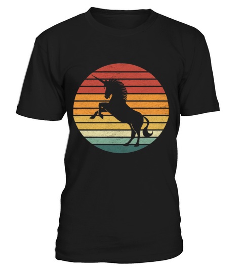 Unicorn Lover - Vintage Retro Sunset Unicorn T-Shirt Unisex