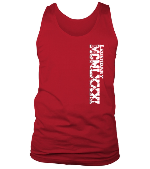 Birthday gift legandary vintage 1981 Tank Top Unisex