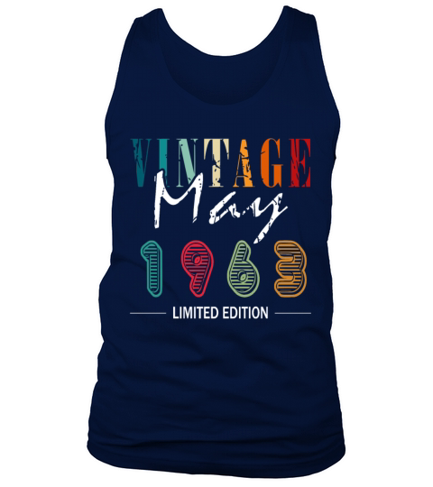 May 1963 vintage birthday gift Tank Top Unisex