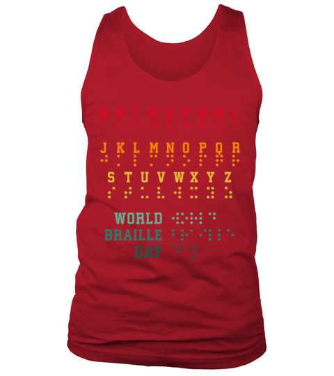 world braille day Vintage Tank Top Unisex