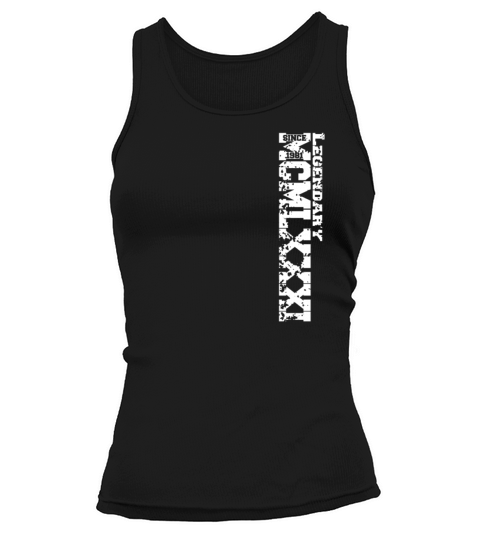 Birthday gift legandary vintage 1981 Tank top Woman