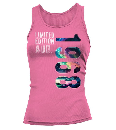 Limited Edition 1968 August Birthday Polar Lights Tank top Woman