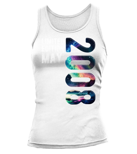 Limited Edition 2008 May Birthday Polar Lights Tank top Woman