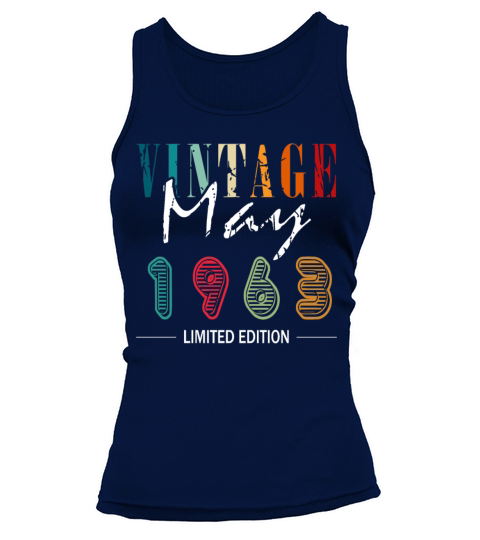 May 1963 vintage birthday gift Tank top Woman