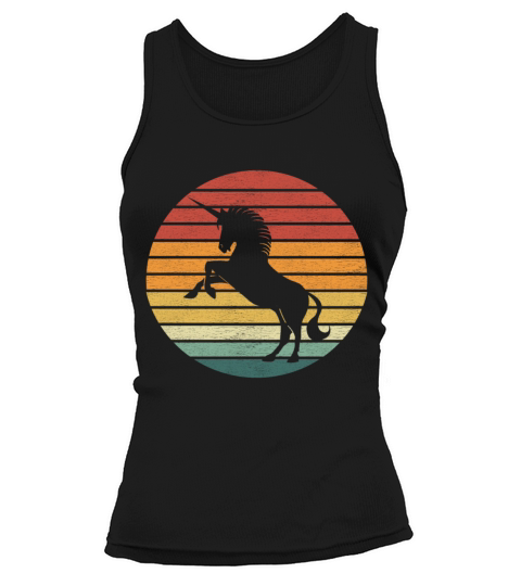 Unicorn Lover - Vintage Retro Sunset Unicorn Tank top Woman