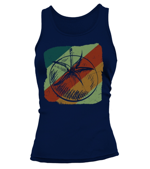 Vintage Tomato Distressed Sketch Tank top Woman