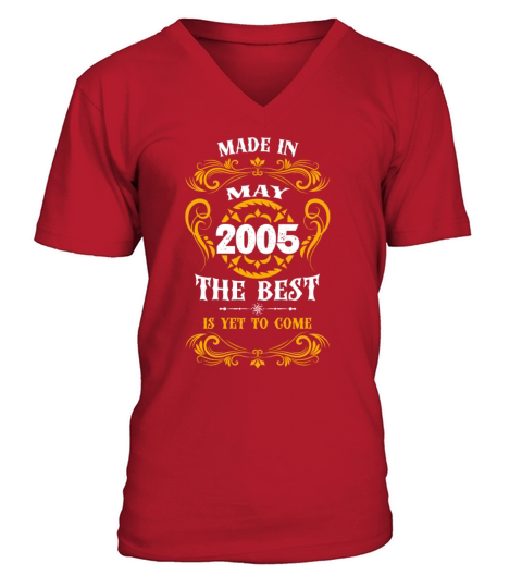 Made In May 2005 The Best V-Neck T-shirt
