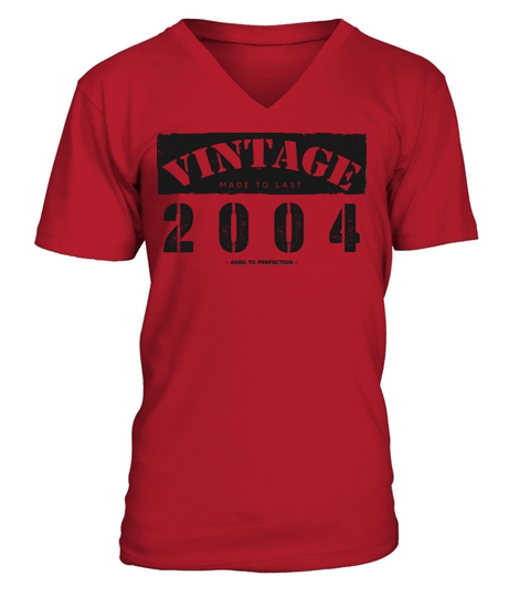 Vintage Classic 2004 19th Birthday - 19 Years Old V-Neck T-shirt