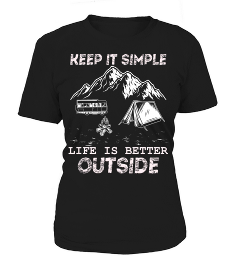 Camping Camper Keep it Simple Vintage Women's T-Shirt