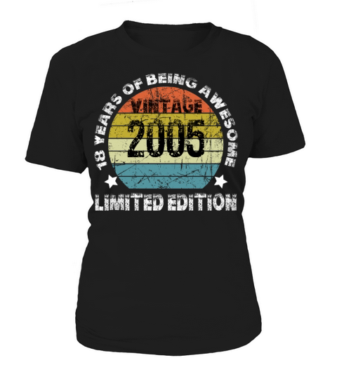 Vintage 2005 Limited Edition 18 Years Of Being Awe Women's T-Shirt