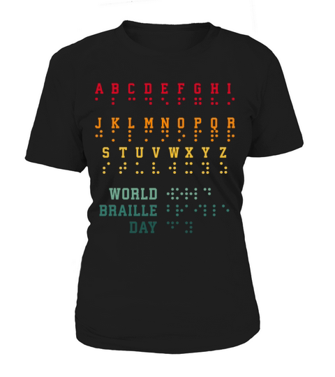 world braille day Vintage Women's T-Shirt
