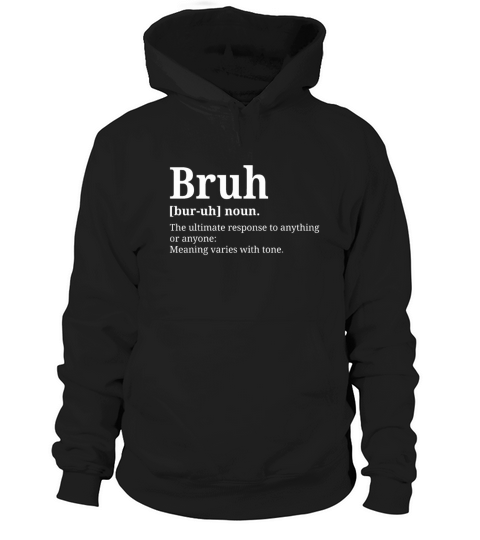 Funny Vintage Bruh Definition Brother Hoodie Unisex