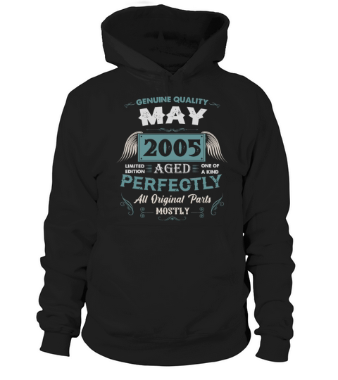 May 2005 Vintage Birthday Present Hoodie Unisex