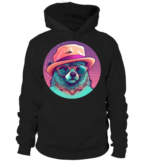 Retro 80s 90s Bear Lovers Hoodie Unisex