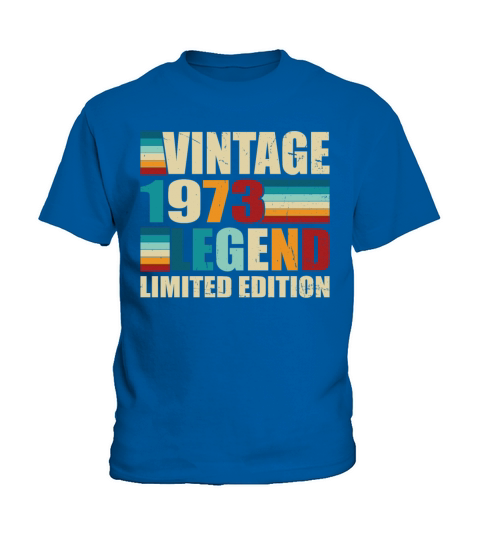 50th birthday vintage 1973 born in 1973 Kids T-Shirt