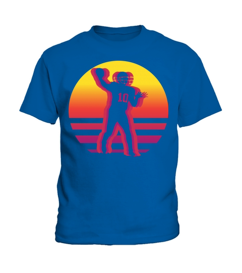 Retro Vintage American Football Sports Football Kids T-Shirt