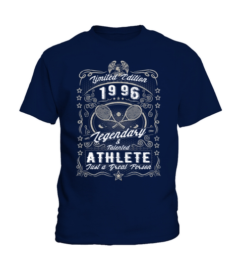 Vintage 1996 Tennis Birthday Gift Sport Hobby Kids T-Shirt