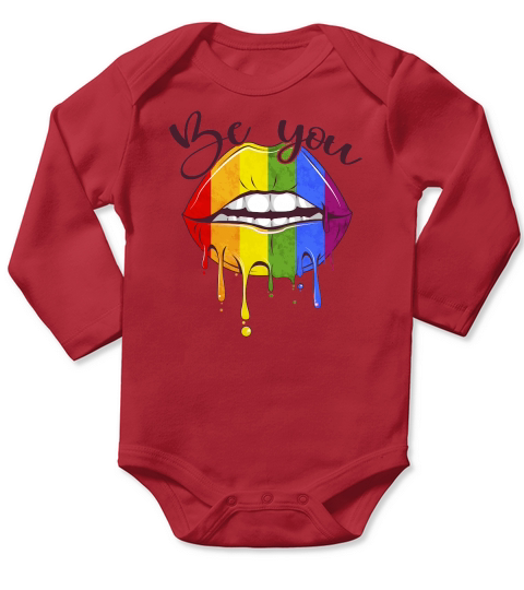 Be You Lips LGBT Pride Long Sleeve Baby One-Piece