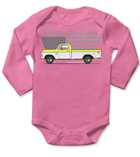 Dentside Tampico Yellow Long Sleeve Baby One-Piece
