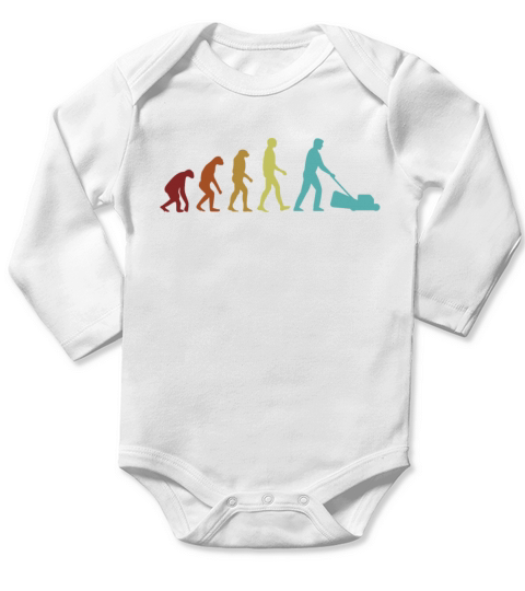 Gardening Evolution Ideas Gardener Horticulture Long Sleeve Baby One-Piece