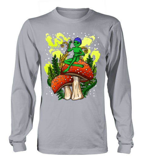 Psycadellic Magic Mushroom Alien LSD Acid Trip Long sleeved Unisex