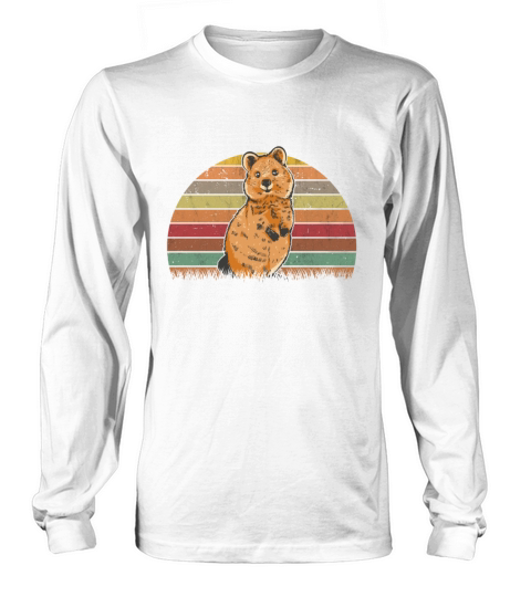 Quokka Vintage Short-tailed Kangaroo Retro Long sleeved Unisex